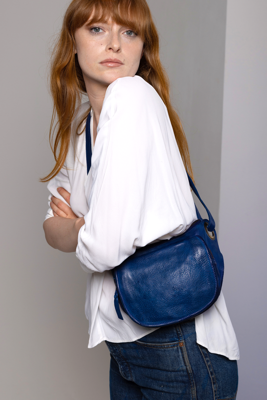 Blue city sling bag
