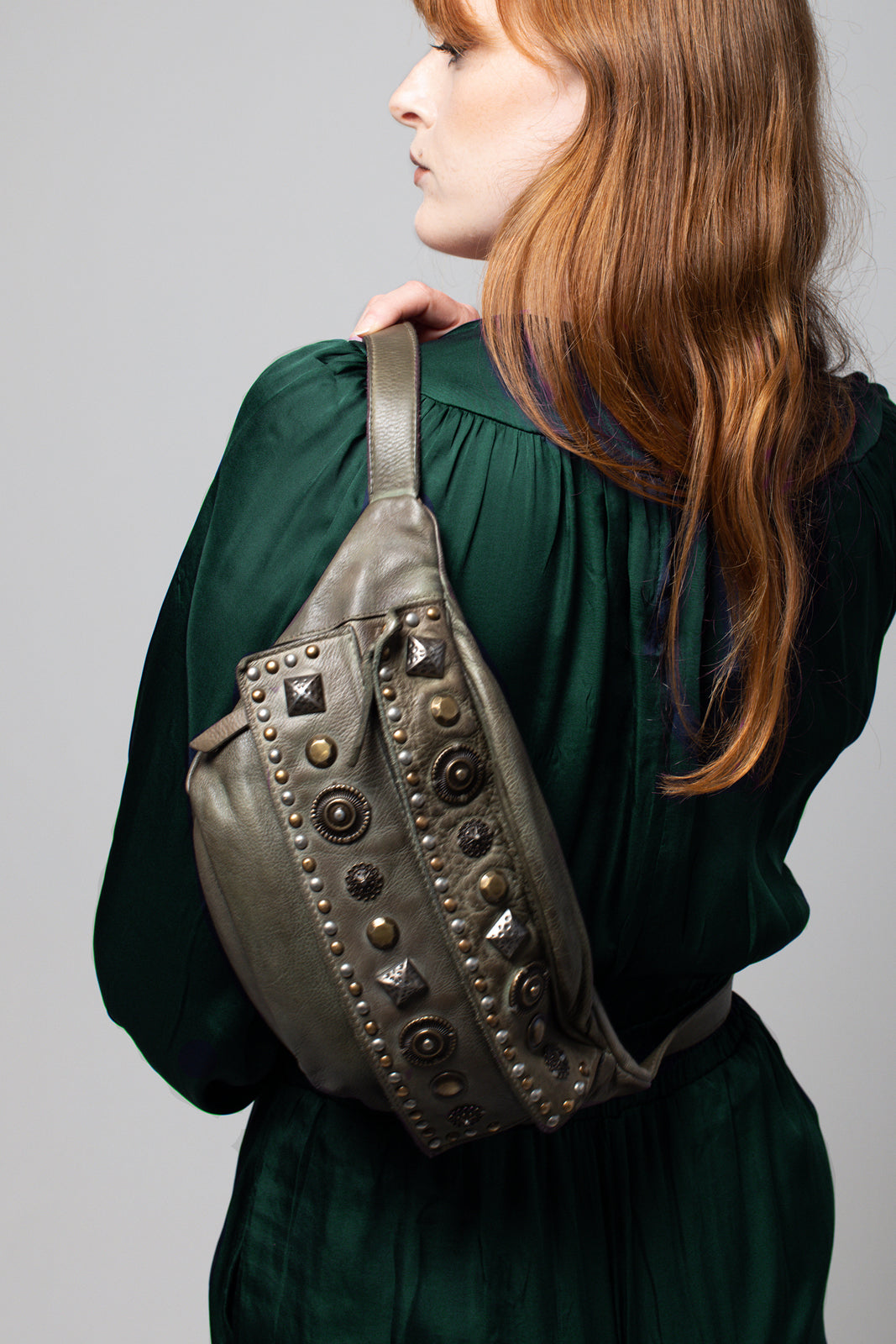 Olive Green Crossbody Sling