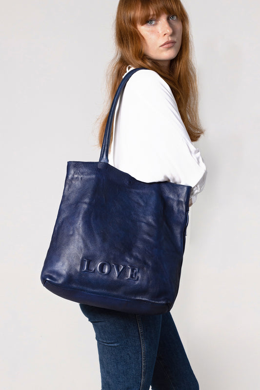 Electric Blue Tote Bag