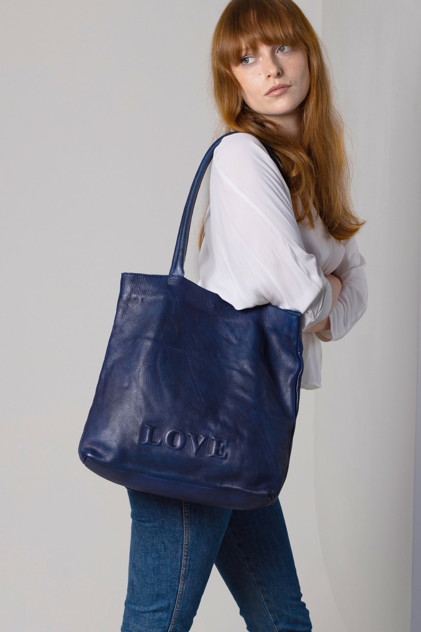 Electric Blue Tote Bag