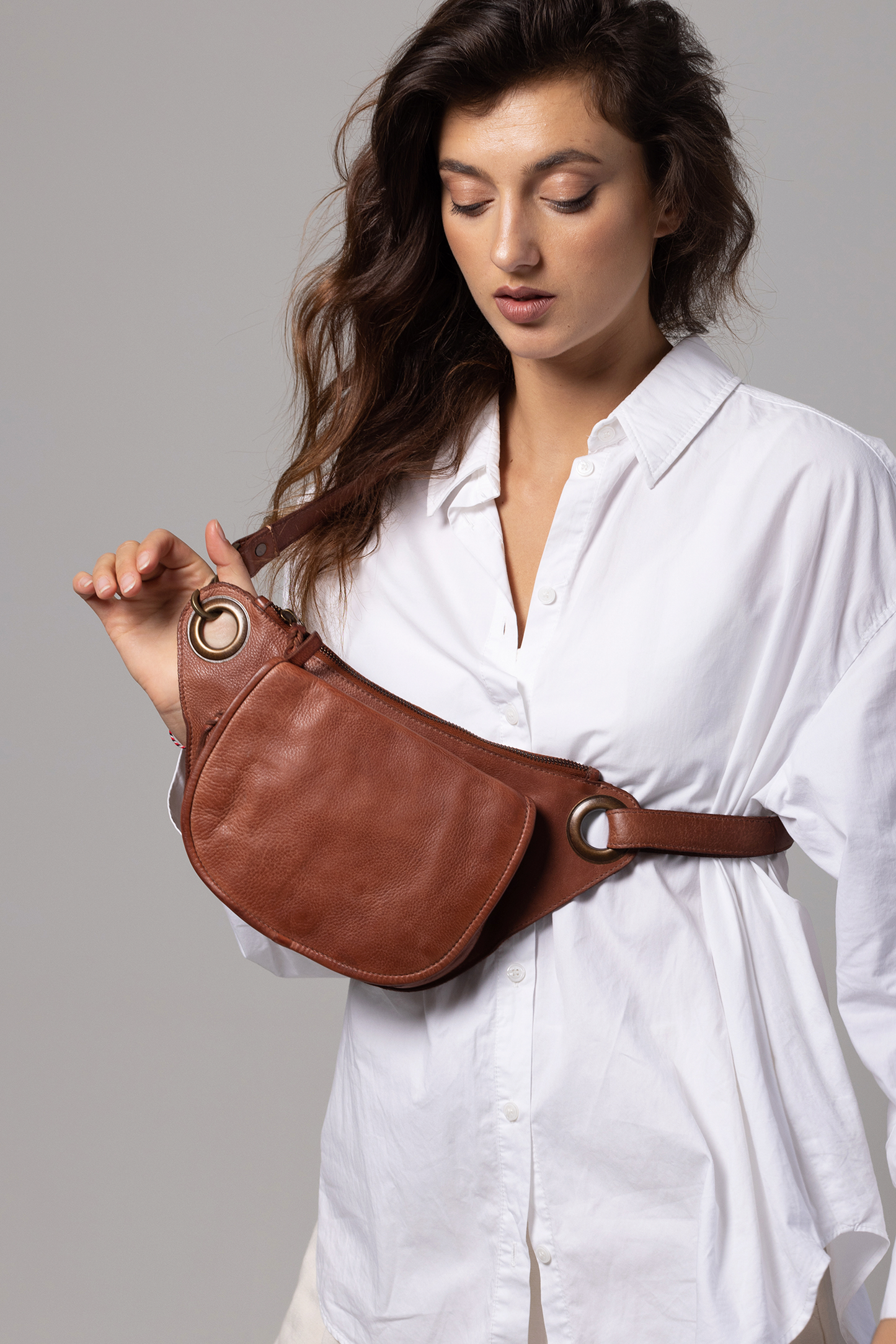 Tan Leather Sling bag