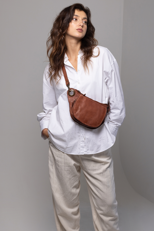 Tan Leather Sling bag