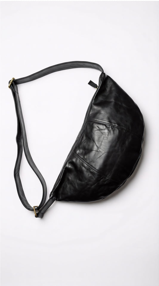 Modern Half Moon Crossbody Bag
