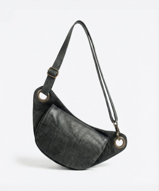 Grey Distressed Travel Pouch