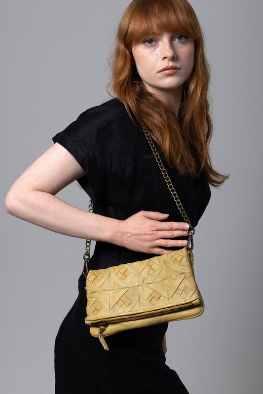 Braided Leather Clutch