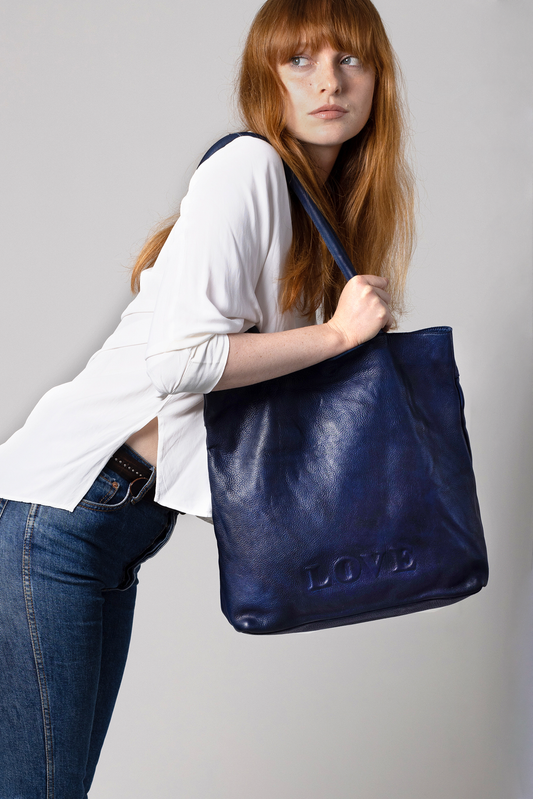 Electric Blue Tote Bag