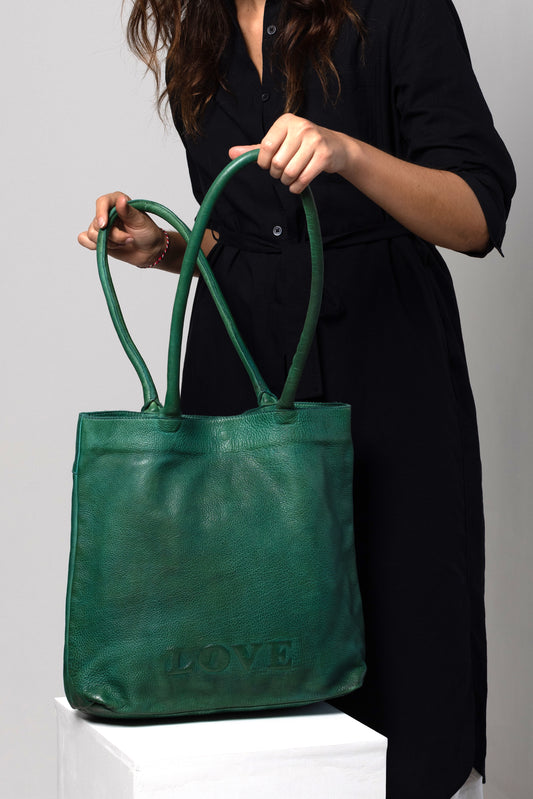 Forest Green Tote Bag
