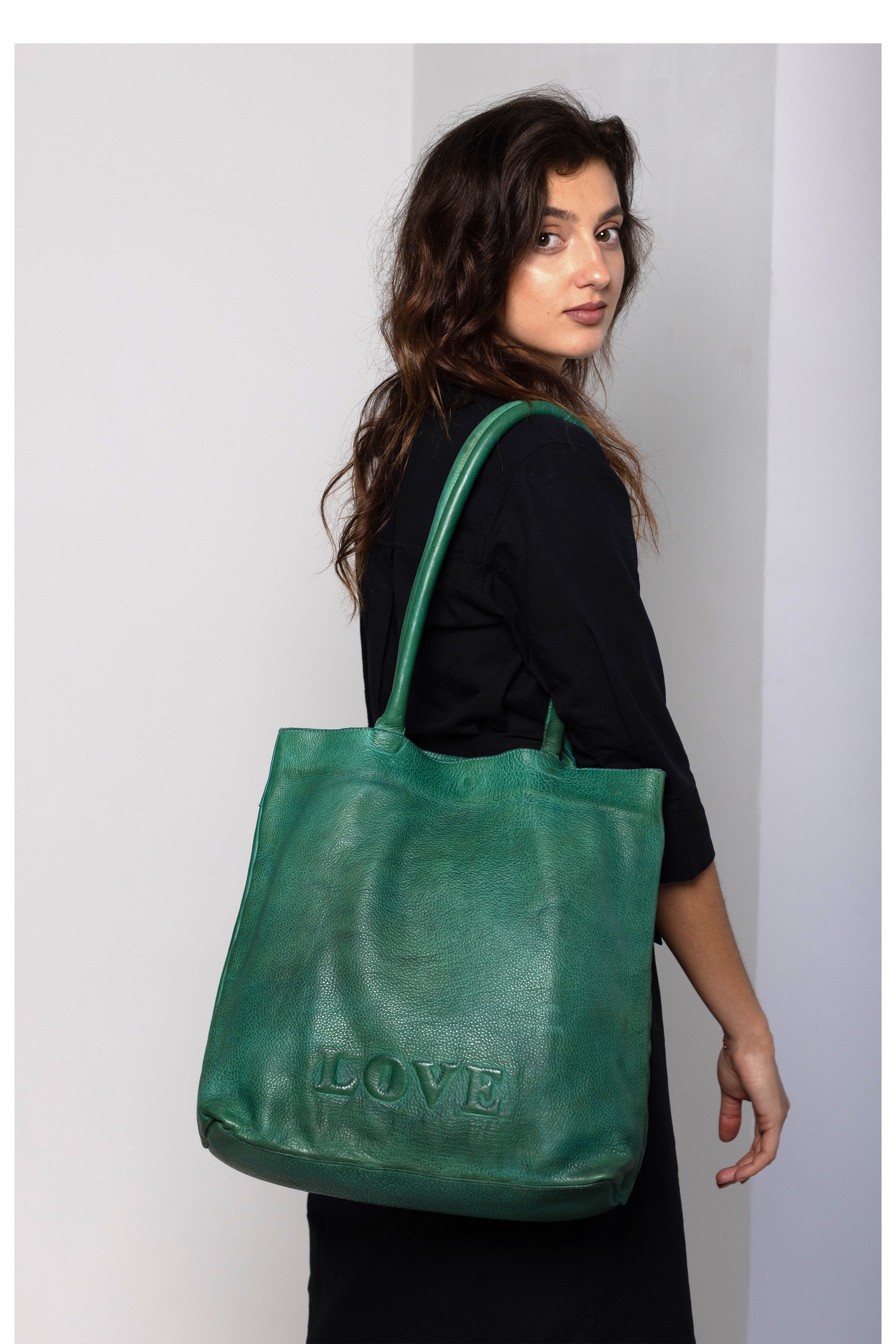 Forest Green Tote Bag – MONZOON