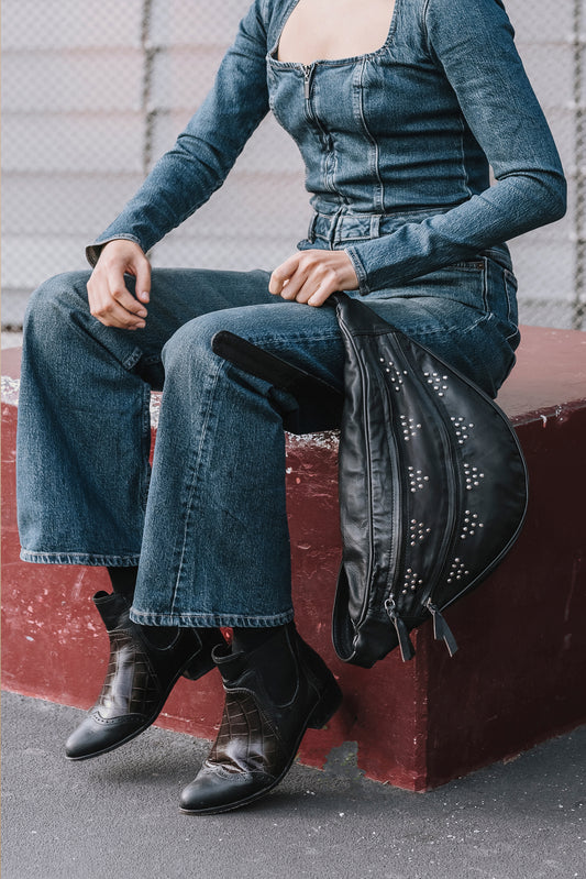 Leather Sling Bag for Festivals