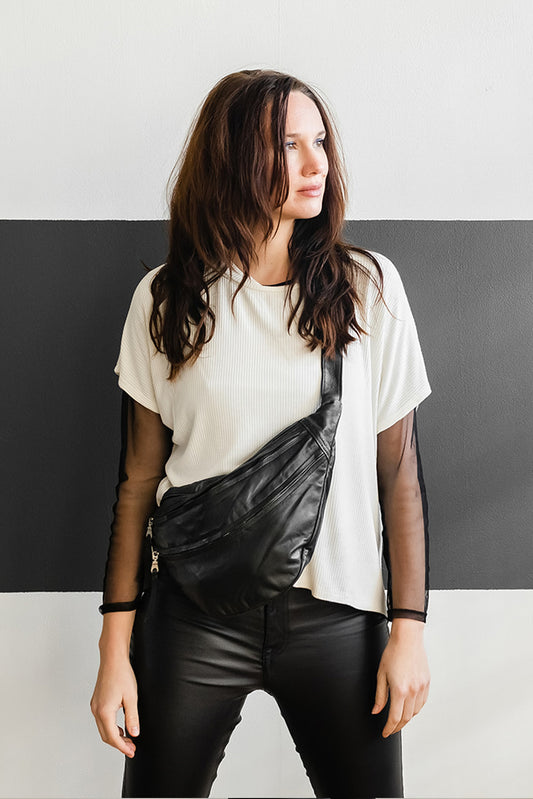 Large Capacity Banana Bag for Travel, Modern Oversized Hobo bag, Stylish Large Bum Bag, Large Storage Fanny Pack, Designer Banana Waist Bag