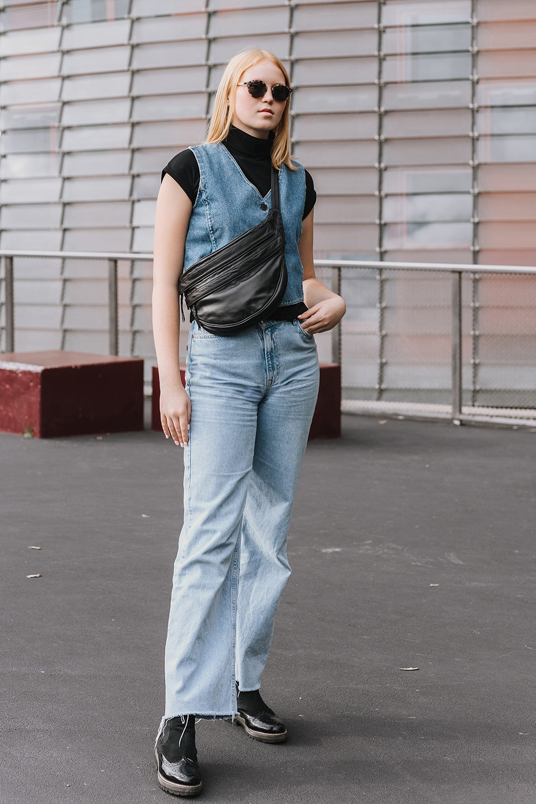 Slouchy Leather Shoulder bag