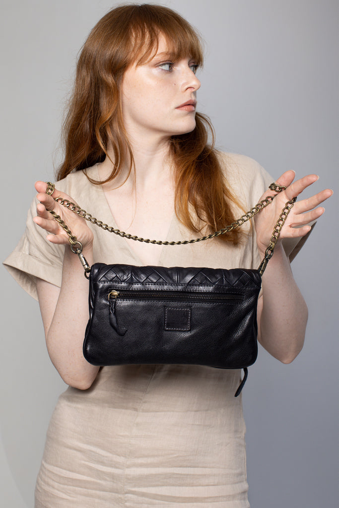 Edgy Envelope Chain Clutch