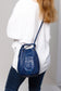 Electric Blue Love Bucket Bag