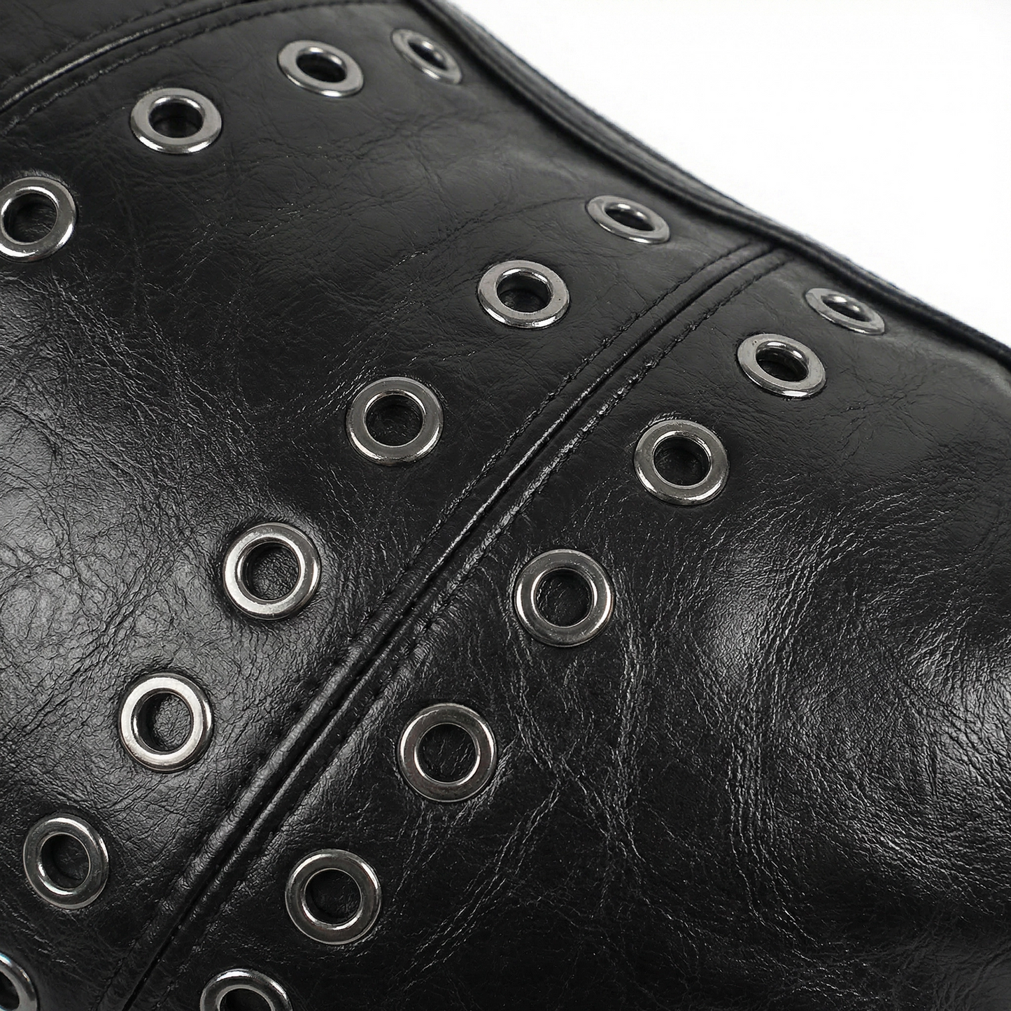 Eyelet Studded Shoulder Bag