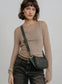 Grey Distressed Travel Pouch