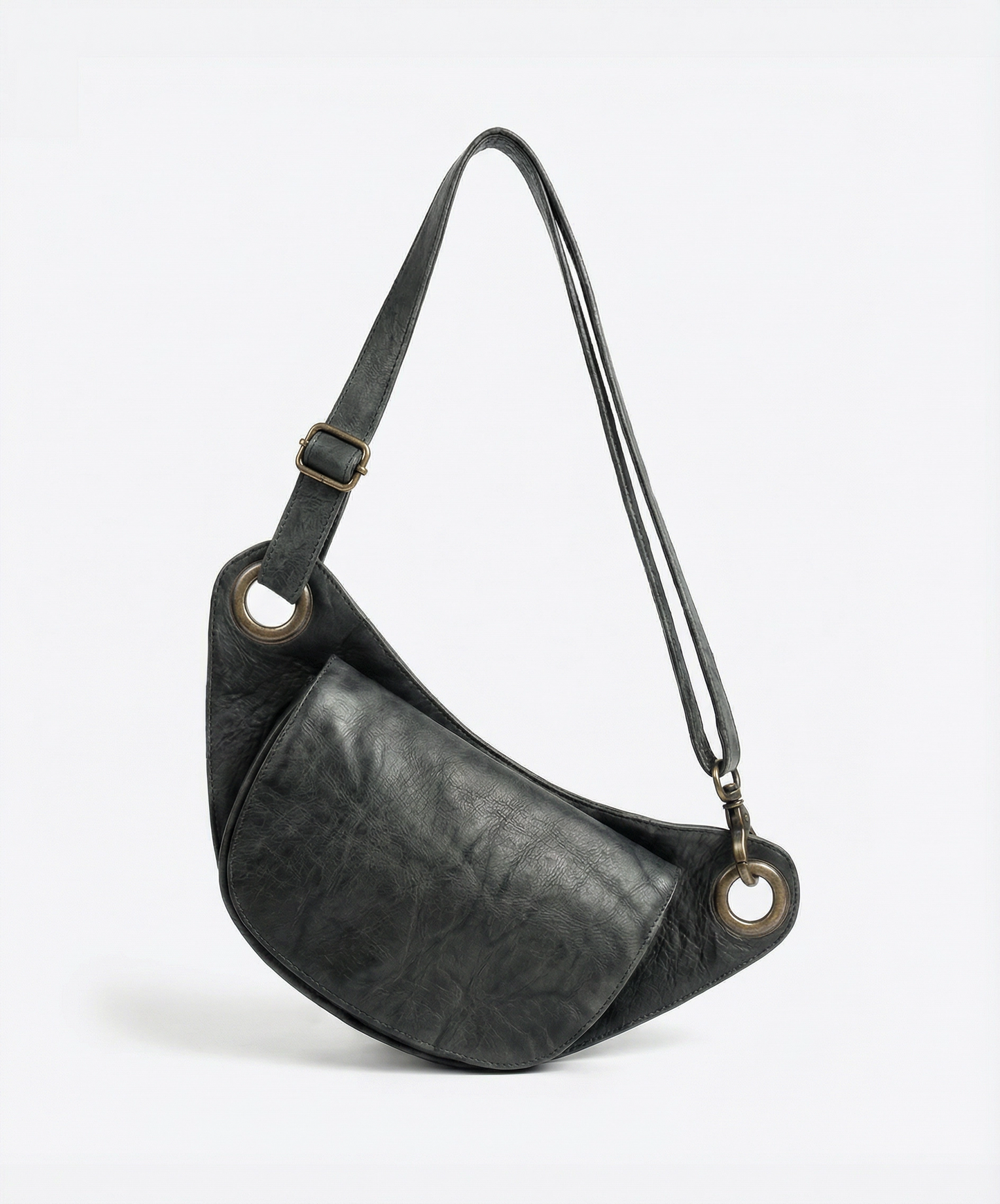 Grey Distressed Travel Pouch