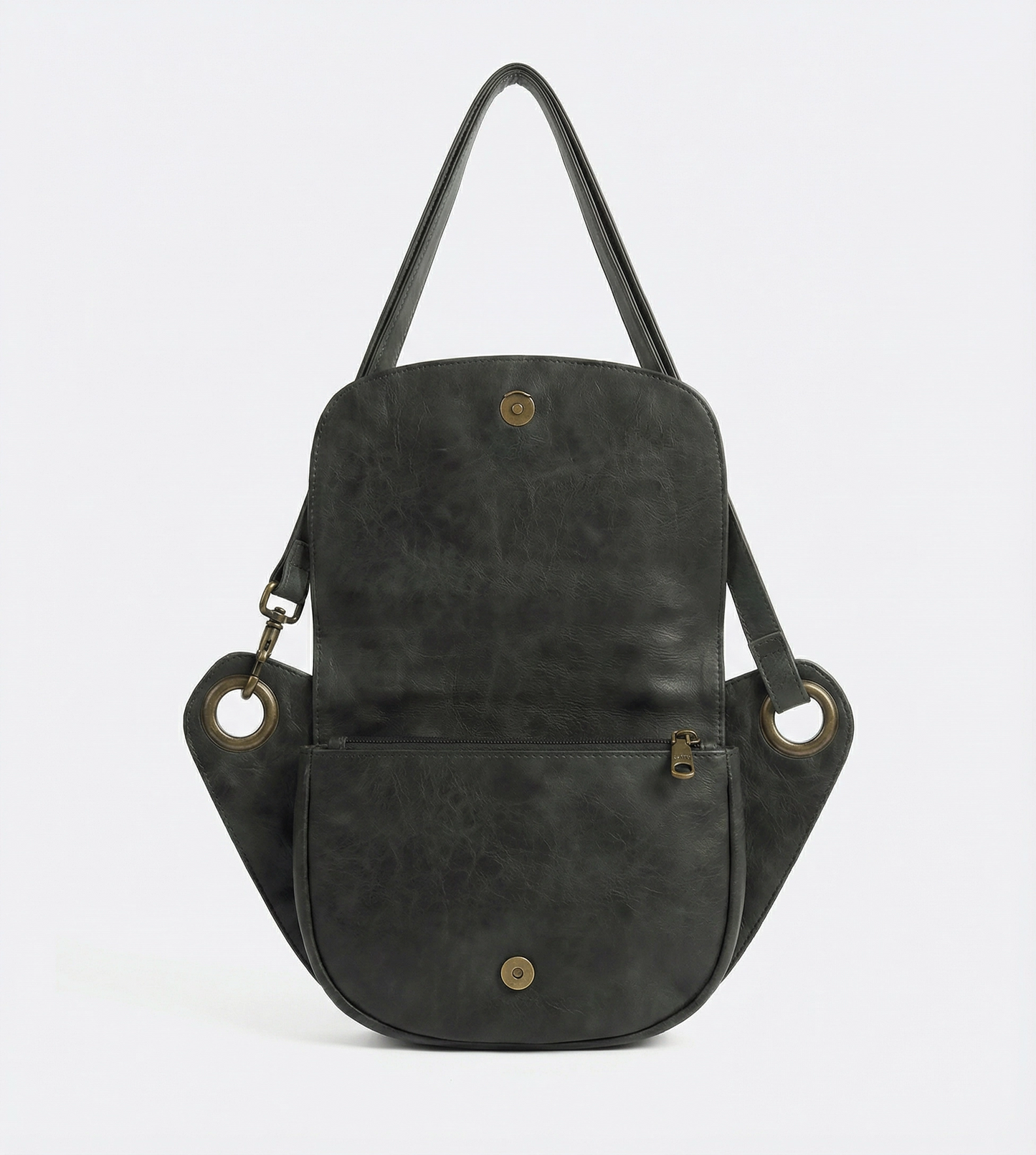 Grey Distressed Travel Pouch