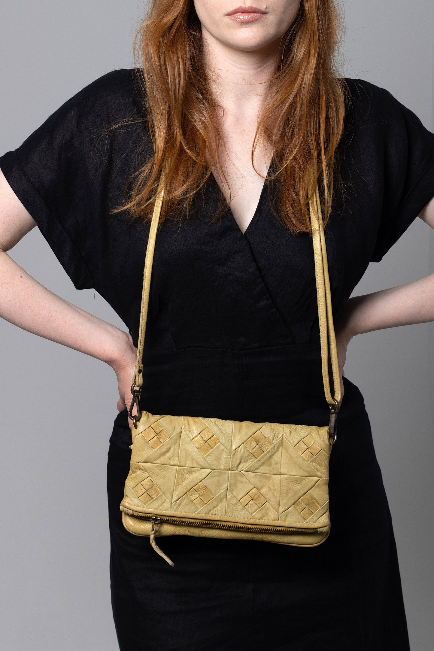 Braided Leather Clutch