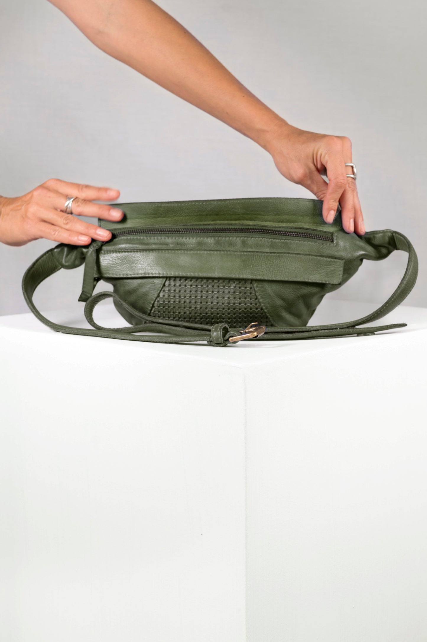 Olive Green Sling Purse