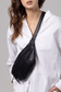 Italian Leather Sling Bag Black