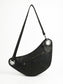 Black Studded Flap Bag