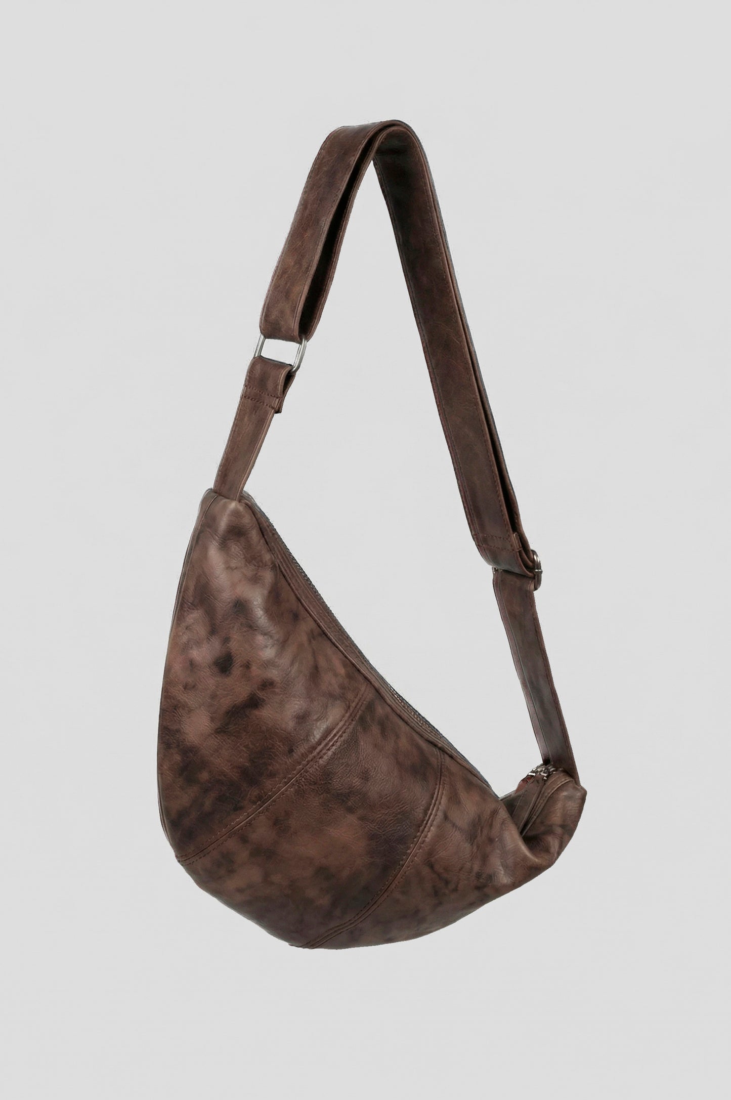 Vintage Brown Croissant Bag