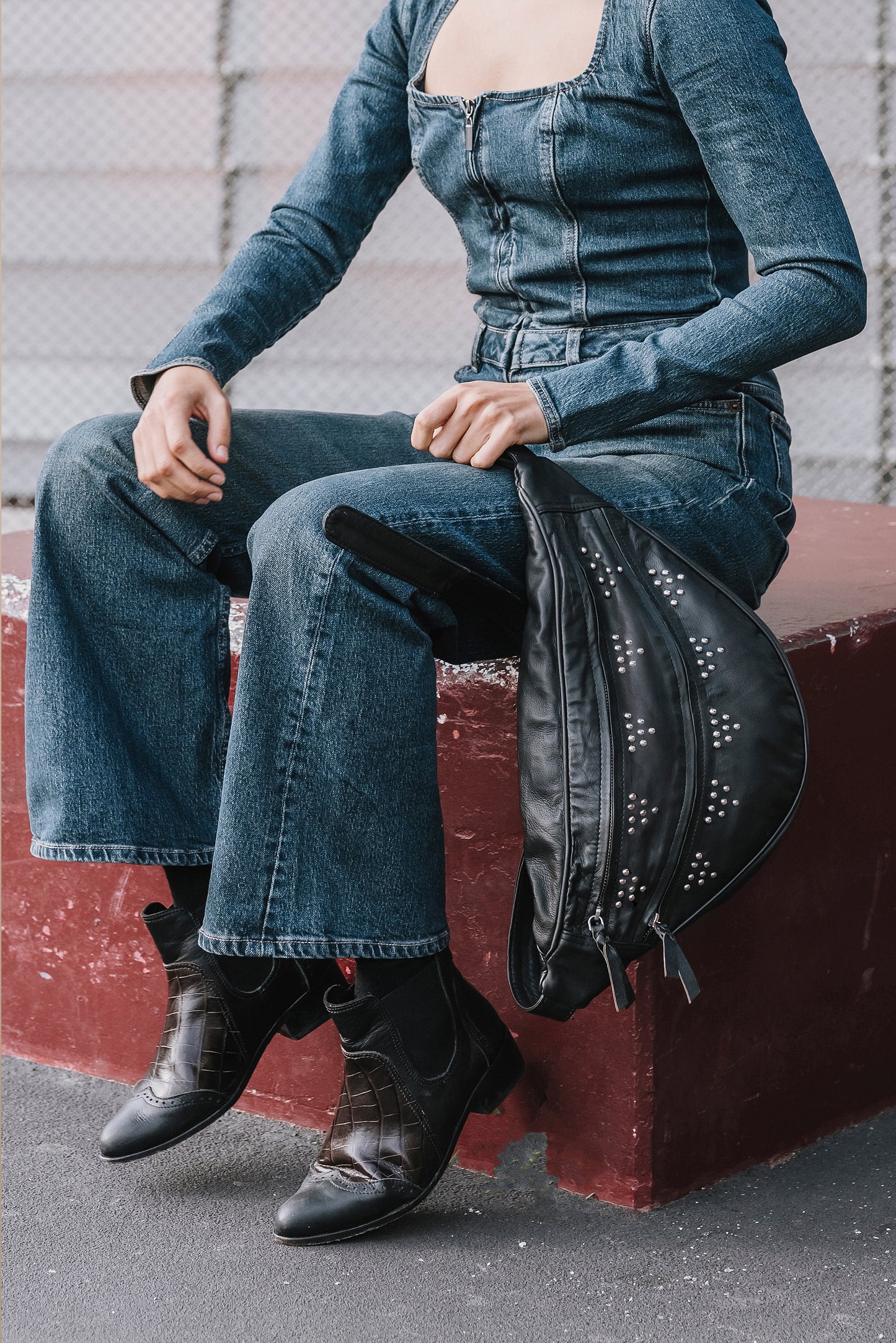 Leather Sling Bag for Festivals