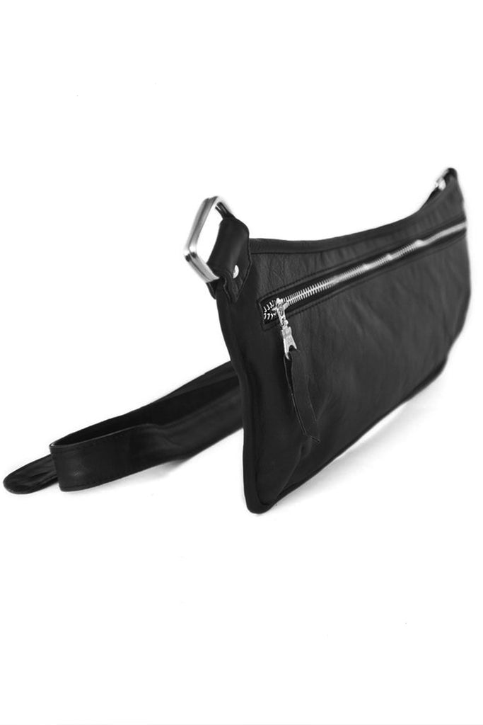 Flat Crossbody Leather Bag