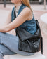 Slouchy Leather Hobo Bag