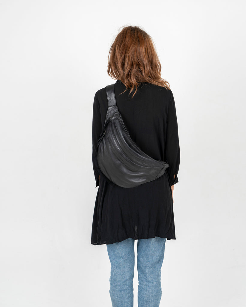 Oversized Soft Leather Sling Bag