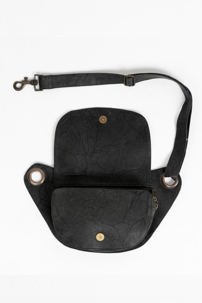 Distressed Leather Sling Bag